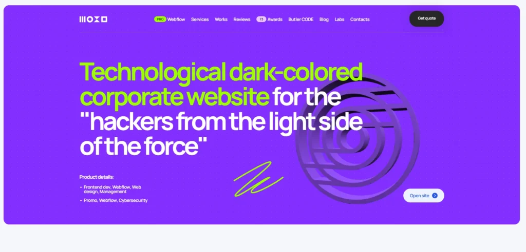 Ockom by Digital Butlers website design
