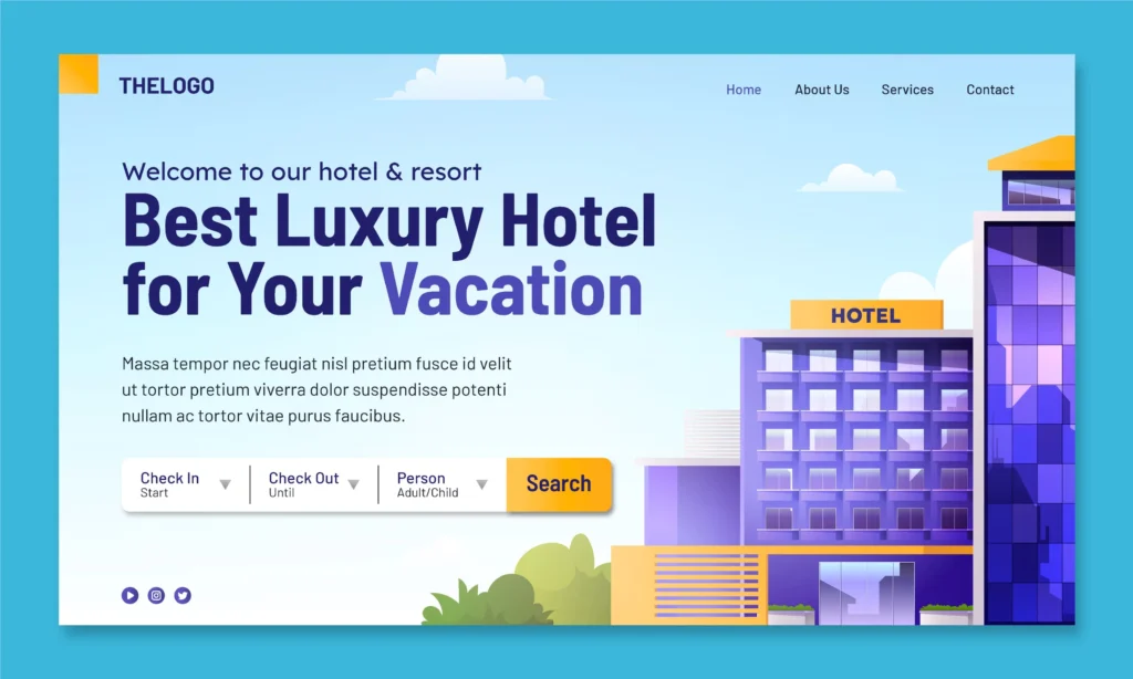 Hotel bookings website development cost